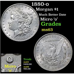 1880-o Morgan Dollar $1 Grades Select Unc