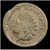 Image 2 : 1863 Indian Civil War Token 1c Grades f+
