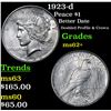 Image 1 : 1923-d Peace Dollar $1 Grades Select Unc