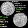 Image 1 : 1900-s Morgan Dollar $1 Grades Choice AU