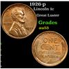 Image 1 : 1926-p Lincoln Cent 1c Grades Select AU