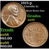 Image 1 : 1915-p Lincoln Cent 1c Grades Select AU