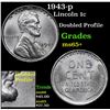 Image 1 : 1943-p Lincoln Cent 1c Grades GEM+ Unc