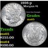 Image 1 : 1898-p Morgan Dollar $1 Grades GEM Unc