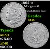 Image 1 : 1892-o Morgan Dollar $1 Grades xf+
