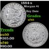 Image 1 : 1884-s Morgan Dollar $1 Grades xf+