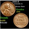 Image 1 : 1931-d Lincoln Cent 1c Grades xf+