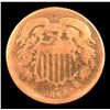 Image 2 : 1864 Two Cent Piece 2c Grades vg+