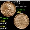 Image 1 : 1922-d Lincoln Cent 1c Grades xf