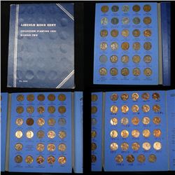 Near Complete Lincoln cent book 1941-1976, 86 coins . .