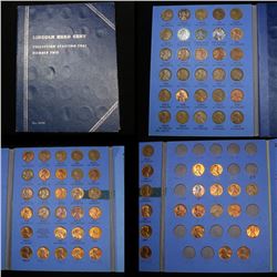 Complete Lincoln cent book 1941-1975 73 coins . .