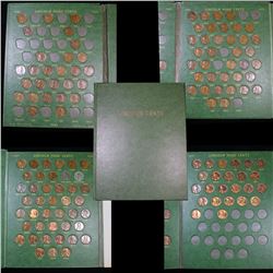 Near complete Lincoln cent book 1909-1965 130 coins . . Grades