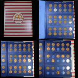 Partial Lincoln cent book 1941-1973 76 coins . . Grades
