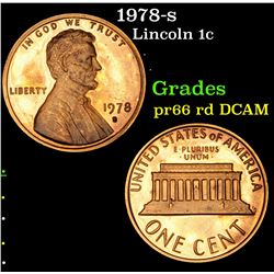 1978-s Lincoln Cent 1c Grades Gem++ Proof Red DCAM