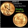 Image 1 : 1958-d Lincoln Cent 1c Grades Choice+ Unc RD