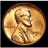 Image 2 : 1958-d Lincoln Cent 1c Grades Choice+ Unc RD