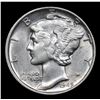Image 2 : 1945-p Mercury Dime 10c Grades Select+ Unc