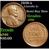 Image 1 : 1926-s Lincoln Cent 1c Grades vf++