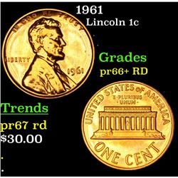 1961 Lincoln Cent 1c Grades Gem++ Proof Red