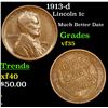 Image 1 : 1913-d Lincoln Cent 1c Grades vf++