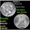Image 1 : 1926-s Peace Dollar $1 Grades Unc Details