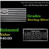 Image 1 : Flags of the American Revolution Peace Flag 1.2oz .925 Sterling Silver Bar Grades