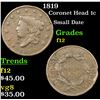 Image 1 : 1819 Coronet Head Large Cent 1c Grades f, fine