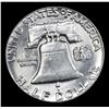Image 3 : 1950-p Franklin Half Dollar 50c Grades Select+ Unc