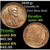 Image 1 : 1919-p Lincoln Cent 1c Grades Choice+ Unc BN