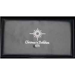 1974 Franklin Mint Chirstmas In Bethlehem 1oz .925 Sterling Silver Grades