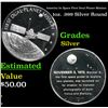 Image 1 : America In Space First Dual Planet Mission 1oz. .999 Silver Round Grades