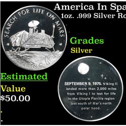 America In Space Search For Life On Mars 1oz. .999 Silver Round Grades