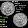 Image 1 : 1879-o Morgan Dollar $1 Grades Choice AU/BU Slider