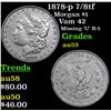 Image 1 : 1878-p 7/8tf Morgan Dollar $1 Grades Select AU