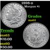 Image 1 : 1898-o Morgan Dollar $1 Grades Select Unc