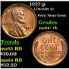 Image 1 : 1927-p Lincoln Cent 1c Grades Choice+ Unc RB
