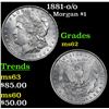 Image 1 : 1881-o/o Morgan Dollar $1 Grades Select Unc