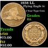 Image 1 : 1858 LL Flying Eagle Cent 1c Grades f+