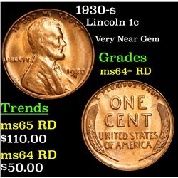 1930-s Lincoln Cent 1c Grades Choice+ Unc RD