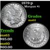 Image 1 : 1879-p Morgan Dollar $1 Grades Select Unc