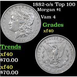 1882-o/s Top 100 Morgan Dollar $1 Grades xf