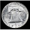 Image 3 : 1957-p Franklin Half Dollar 50c Grades Choice Unc+ FBL