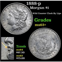 1888-p Morgan Dollar $1 Grades Select+ Unc