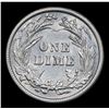 Image 3 : 1916-p Barber Dime 10c Grades Choice AU/BU Slider
