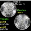 Image 1 : 1882-o Morgan Dollar $1 Grades Select+ Unc