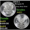 Image 1 : 1884-o Morgan Dollar $1 Grades Choice+ Unc
