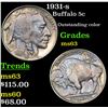 Image 1 : 1931-s Buffalo Nickel 5c Grades Select Unc