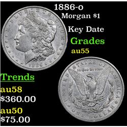 1886-o Morgan Dollar $1 Grades Choice AU