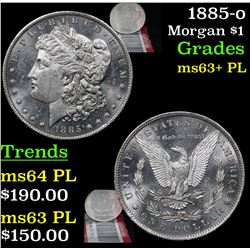 1885-o Morgan Dollar $1 Grades Select Unc+ PL