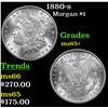 Image 1 : 1880-s Morgan Dollar $1 Grades GEM+ Unc